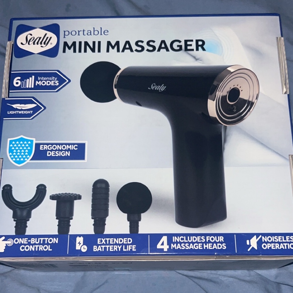 Sealy Black Portable Mini Massager